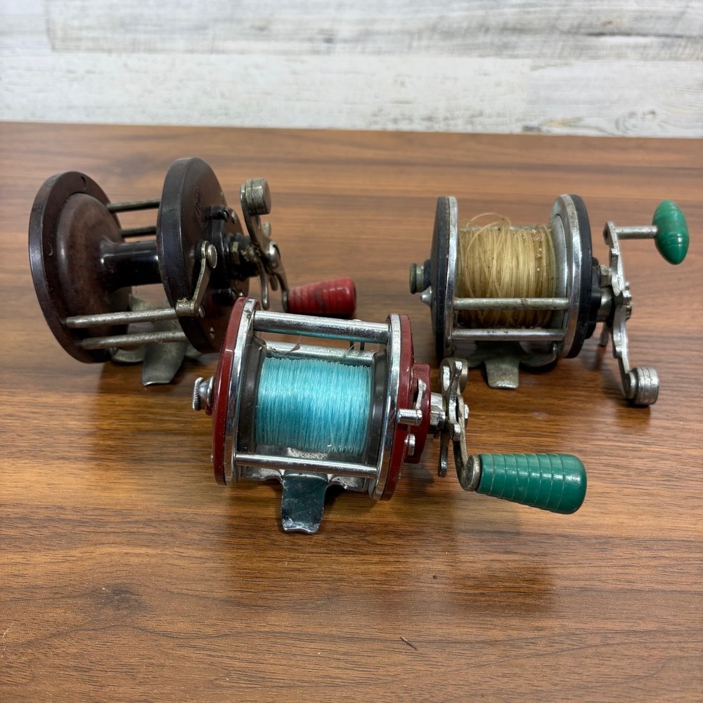 Vintage Penn Fishing Reels Penn Peer 109,  Penn 85 and Penn Long Beach